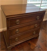 Three Drawer Wood Chest