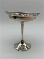 ANTIQUE STERLING SILVER WEIGHTED COMPOTE