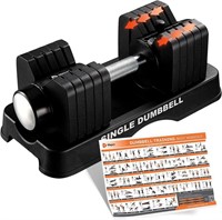 Lifepro Adjustable Dumbbell 55lbs - Single