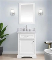 24 in. Bath Vanity with Marble Top *SMALL DAMAGE*