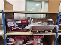1LOT, 2 ITEMS, OSTERA COUNTER TOP MEAT SLICER AND