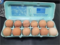 Dozen Chicken Eggs Unwashed