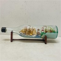 Ship in a Bottle Folk Art