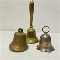 Antique Metal Bells Set of 3