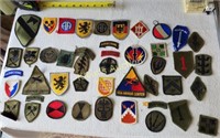 military cloth patches us & foreign lot of 44
