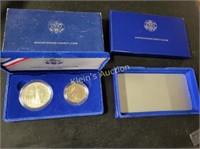 US 1986 liberty silver proof coin set in box
