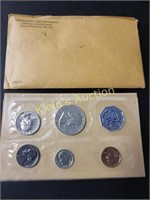 1962 us mint proof silver coin set franklin too!