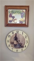 Kitchen clock and wall decor