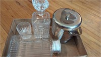 Decanter, ice bucket and more
