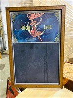 Miller High LIfe advertisement chalkboard