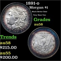 1891-o Morgan Dollar $1 Grades Choice AU/BU Slider