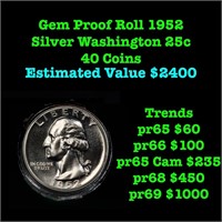 ***Auction Highlight*** Full Roll of Proof 1952 Wa