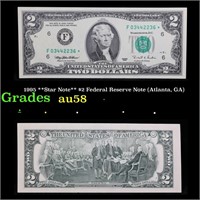 1995 **Star Note** $2 Federal Reserve Note (Atlant