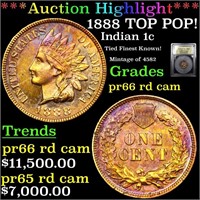 Proof ***Auction Highlight*** 1888 Indian Cent TOP