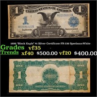 1899 "Black Eagle" $1 Silver Certificate FR-236 Sp