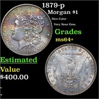 1879-p Morgan Dollar $1 Grades Choice+ Unc
