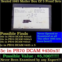 Original sealed box 5- 1985 United States Mint Pro