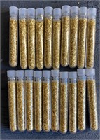 (20) Vials of Gold Foil Flakes