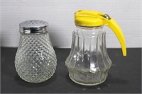 Vintage Salt Shaker & Syrup Bottles