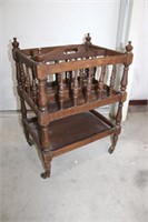 Antique Small Cart on Wheels  22 x 16 x 12 1/2