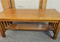 Early solid wood coffee table