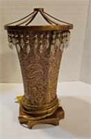 Vintage  beaded decorative hall / table lamp