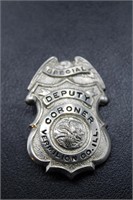 Unique Original Deputy Coroner Policy Style Badge