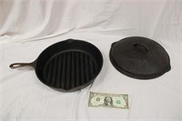 TB No 9 Cast Iron Skillet with Lid