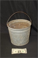 Old Galvanized Metal Bucket Pail