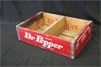 Collectible Wood Dr. Pepper Bottle Crate Dtd 1975