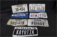 Lot of Collectible License Plates - 7 Total