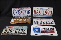 Lot of Collectible License Plates - 6 Total