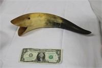 Carved Cow Horn Fish / Whale
