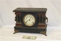 Decorative Antique Mantel Clock with Metal Legs