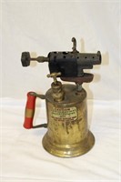 Old Blow Torch with Wooden Handle
