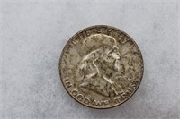 U.S. 1954 Franklin Half Dollar - 90% Silver