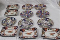 Beautiful Japanesel China Inc. 7 Imari Ware Plates