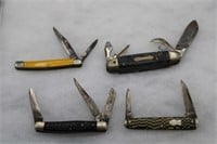 4 Collectilbe Pocket Knives Inc Kabar, Utica, More