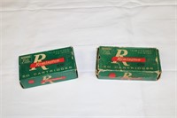 2 Collectible Vintage Remington Ammo Boxes - Empty