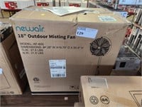 NEW AIR 18" OUTDOOR MISTING FAN, IN BOX CONDITION