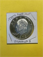 1973-S Silver proof Eisenhower dollar