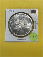 1963 Canda Silver dollar