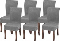 Dining Chair Slipcovers-6 Pack, Light Grey
