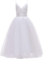 Bridesmaid Dress- White, 14-15Y