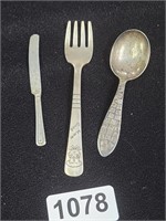 3 pc Collectible Child's Flatware