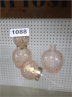 Vintage Pink Glass Perfumes (2)