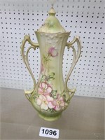 Antique Hand Painted Nippon Lidded Vase