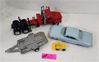 Vintage Toy Trucks and Cars. Shows expected