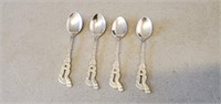 SET OF 4 STAINLESS SPOONS