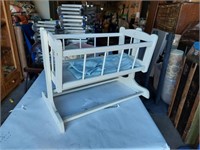 WOODEN DOLL CRADLE